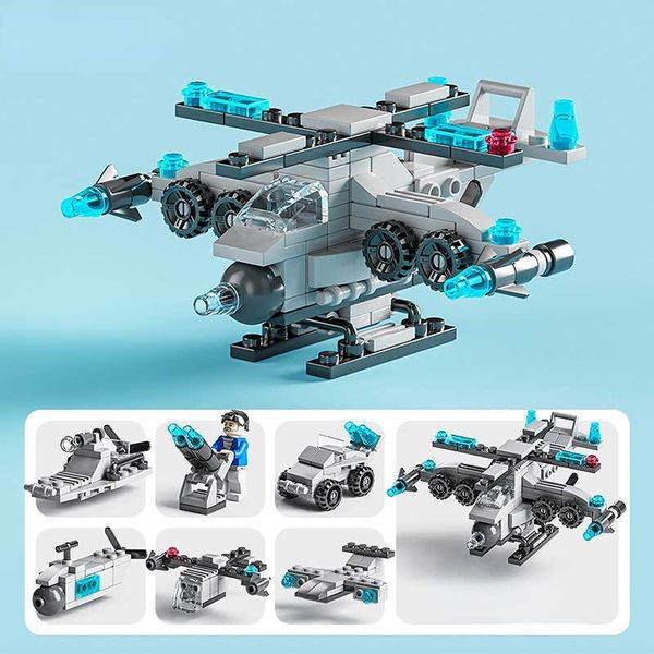 model kits 6 in 1 new military series of aircraft tank city patrol unit car weapons building blocks children's toys birthday gifts p230
model kits 6 in 1 new military series of aircraft tank city patrol unit car weapons building blocks children's toys birthday gifts p230