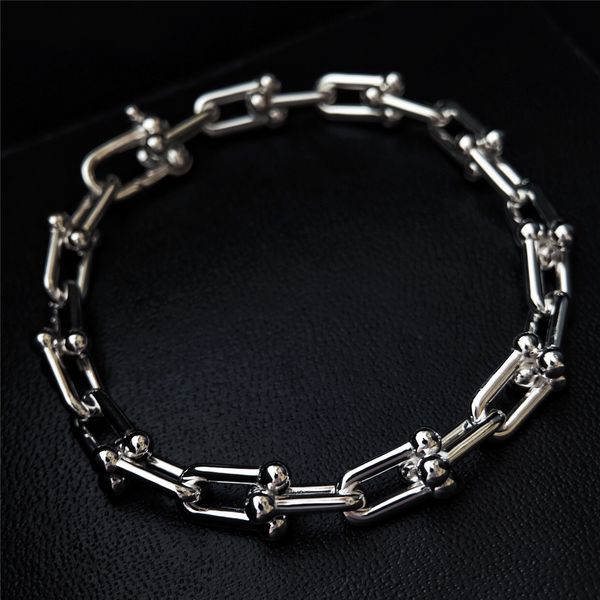 tiff designer bracelet u link joint women man luxury cuff bracelets couple vintage hardwear brand jewelry u buckle chains for mens girlfrien, Black
tiff designer bracelet u link joint women man luxury cuff bracelets couple vintage hardwear brand jewelry u buckle chains for mens girlfrien, Black