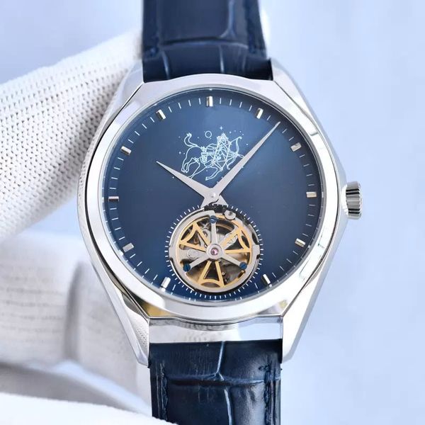 classic men watches automatic mechanical movement watch 43mm round dial fashion constellation business wristwatch montre de luxe0, Slivery;brown
classic men watches automatic mechanical movement watch 43mm round dial fashion constellation business wristwatch montre de luxe0, Slivery;brown