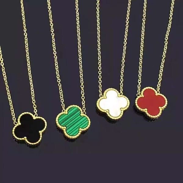 Classic designer jewelry Four-leaf Clover Necklace jewelrys Double Sided Necklaces 18k Lucky Grass Titanium Steel Women's Four Leaf Necklace Sutra Van Clee jewelry
Classic designer jewelry Four-leaf Clover Necklace jewelrys Double Sided Necklaces 18k Lucky Grass Titanium Steel Women's Four Leaf Necklace Sutra Van Clee jewelry