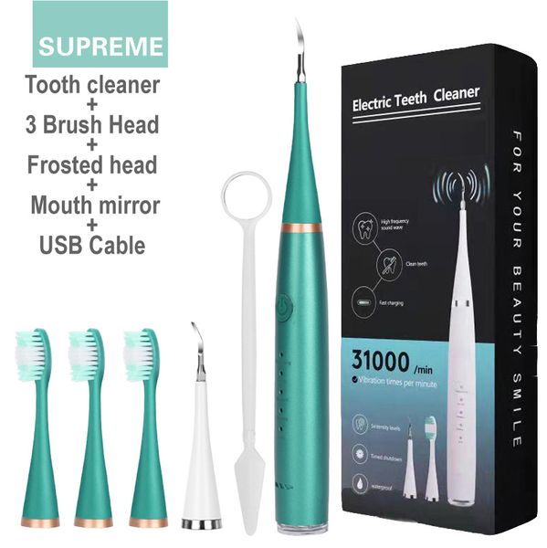 Electric tooth cleaner 6-in-1 electric toothbrush set portable calculus removal teeth cleaning and beauty instrument
Electric tooth cleaner 6-in-1 electric toothbrush set portable calculus removal teeth cleaning and beauty instrument