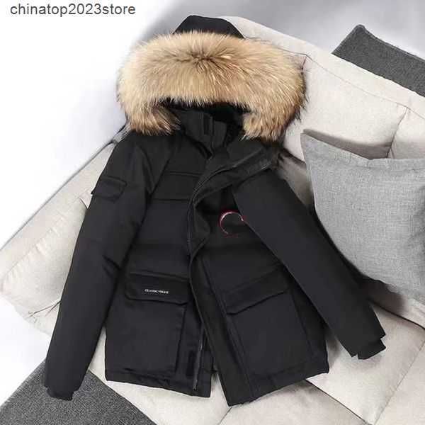 men's down & parkas jackets winter work clothes jacket outdoor thickened fashion warm keeping couple live broadcast canadian goose coat, Black
men's down & parkas jackets winter work clothes jacket outdoor thickened fashion warm keeping couple live broadcast canadian goose coat, Black