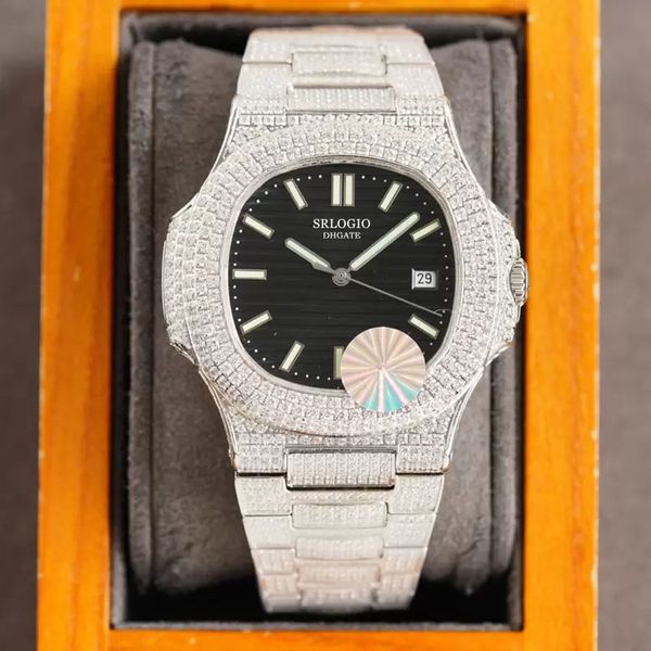 full diamond men watches automatic mechanical watch 40mm fashion business wristwatches montre de luxe gifts0, Slivery;brown
full diamond men watches automatic mechanical watch 40mm fashion business wristwatches montre de luxe gifts0, Slivery;brown