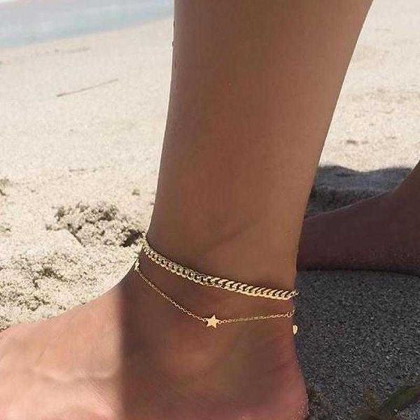 anklets boho jewelry star anklet fashion multilayer foot chain enkelbandje new ankle bracelet for women beach accessories gift joyas aa23040, Red;blue
anklets boho jewelry star anklet fashion multilayer foot chain enkelbandje new ankle bracelet for women beach accessories gift joyas aa23040, Red;blue