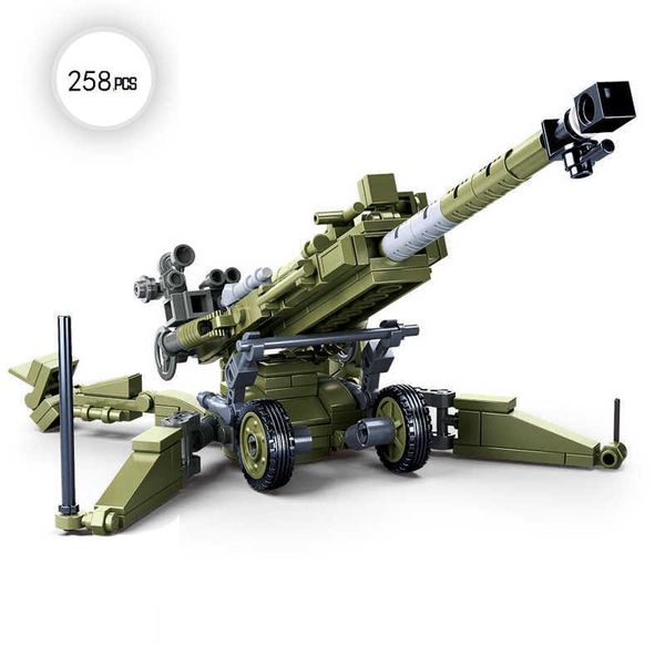 model kits military us m777 towed howitzer block set modern war weapon building brick toy for boy children p230407
model kits military us m777 towed howitzer block set modern war weapon building brick toy for boy children p230407