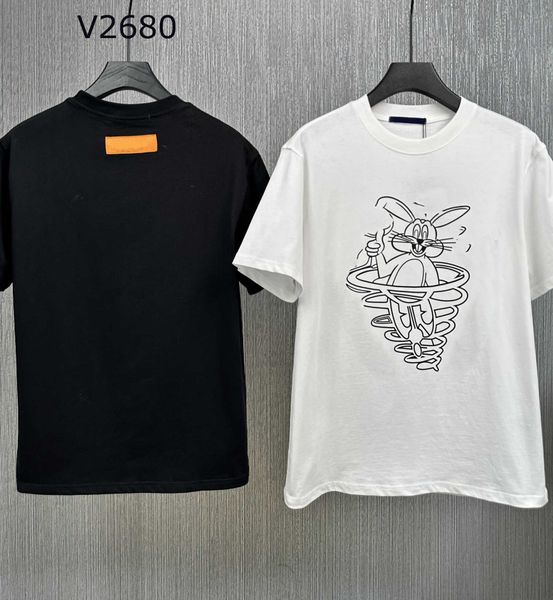 23ss designer t shirt casual tshirt summer men clothes round neck pure cotton white tee shirts rabbit logo printing short sleeve mens cloth, White;black
23ss designer t shirt casual tshirt summer men clothes round neck pure cotton white tee shirts rabbit logo printing short sleeve mens cloth, White;black