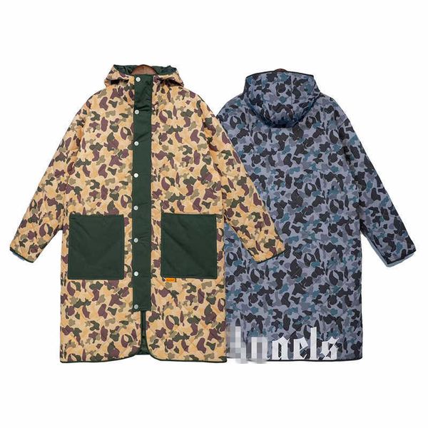 palm chaopai angel camo large pocket medium long hooded cotton coat men's and women's loose, Black;brown
palm chaopai angel camo large pocket medium long hooded cotton coat men's and women's loose, Black;brown