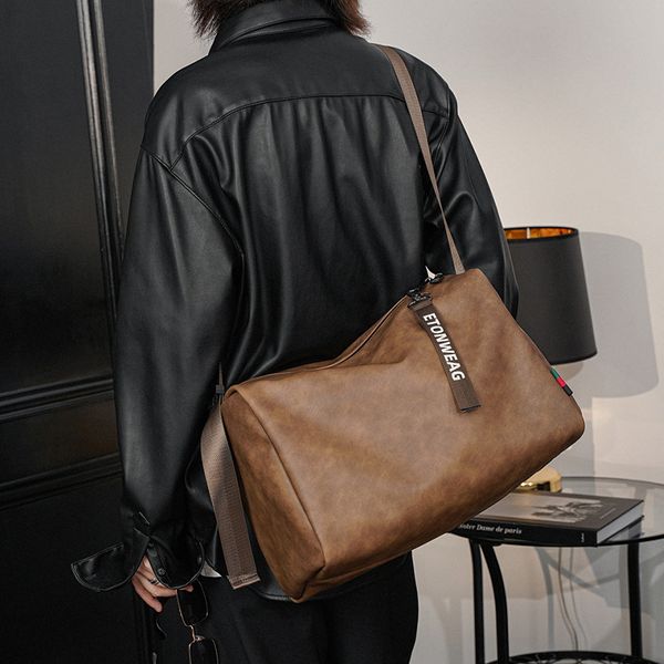 Factory outlet men leathers shoulder bags simple thickened fabric solid color travel bag large capacity soft leather handbag street trend leisure backpack 3520, Grey
Factory outlet men leathers shoulder bags simple thickened fabric solid color travel bag large capacity soft leather handbag street trend leisure backpack 3520, Grey