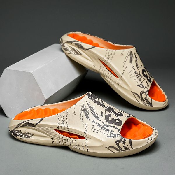 slippers men eva beach flip flops slip on flats bathroom non slip sandals zapatos hombre outside thick fashion platform shoes 230407, Black 
slippers men eva beach flip flops slip on flats bathroom non slip sandals zapatos hombre outside thick fashion platform shoes 230407, Black