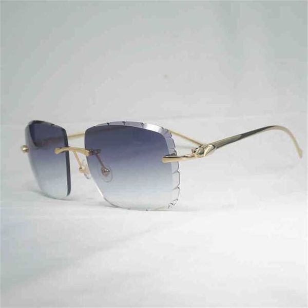 2023 designer glasses new vintage diamond cut sunglasses leopard style oversized gafas retro shades men for driving rimless glasses 166, White;black
2023 designer glasses new vintage diamond cut sunglasses leopard style oversized gafas retro shades men for driving rimless glasses 166, White;black