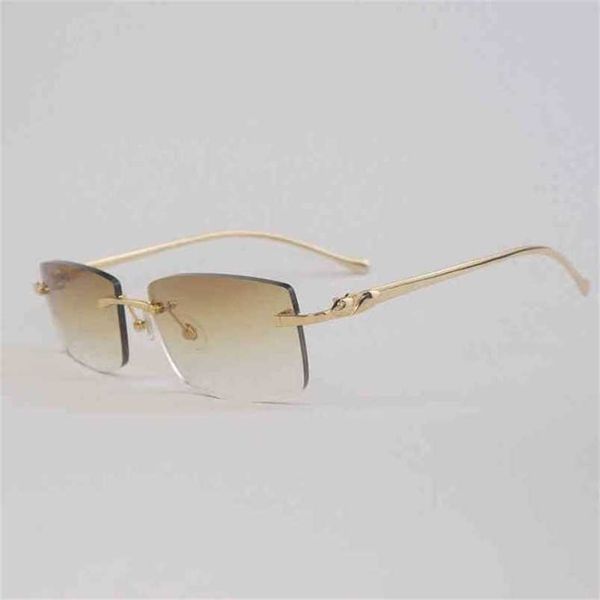 2023 designer glasses new vintage rimless sunglasses leopard style gafas retro shades men for driving clear glasses metal frame women eyewea, White;black
2023 designer glasses new vintage rimless sunglasses leopard style gafas retro shades men for driving clear glasses metal frame women eyewea, White;black