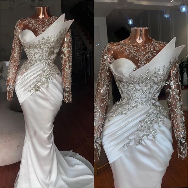 sheer o neck evening dresses 2023 white satin beaded pleats with full sleeve long mermaid plus size prom gown robe de, Black;red
sheer o neck evening dresses 2023 white satin beaded pleats with full sleeve long mermaid plus size prom gown robe de, Black;red