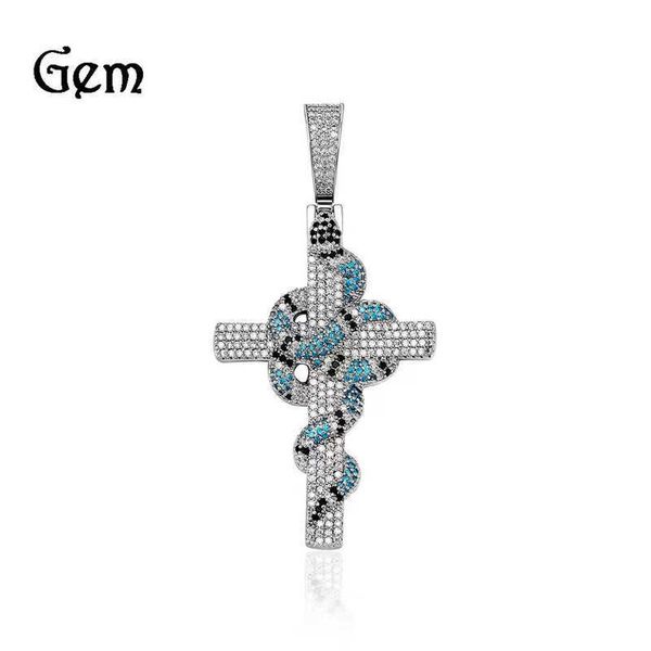 hip-hop new colorful snake cross pendant vintage fashion jewelry accessories 0511, Silver
hip-hop new colorful snake cross pendant vintage fashion jewelry accessories 0511, Silver