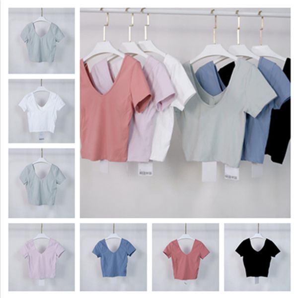 lu-008 women's yoga v-shaped tight short sleeve solid nude v-shaped sports shaping waist tight fitness loose jogging sweatwear women�
lu-008 women's yoga v-shaped tight short sleeve solid nude v-shaped sports shaping waist tight fitness loose jogging sweatwear women�