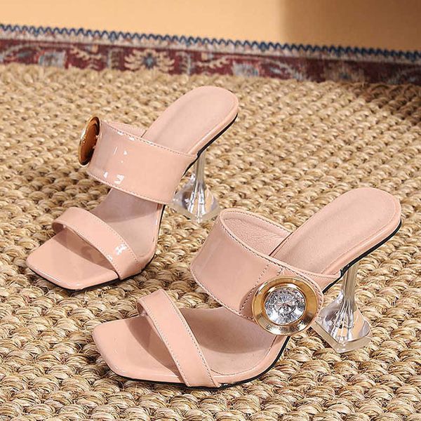 new slippers new transparent heels 9cm slippers outdoor fashion metal crystal buckle designer sandal women slides party dress shoe 230406, Black
new slippers new transparent heels 9cm slippers outdoor fashion metal crystal buckle designer sandal women slides party dress shoe 230406, Black