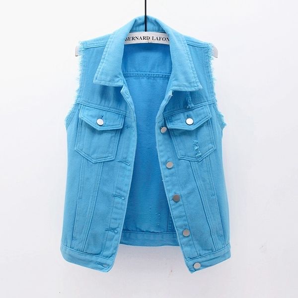 women's vests color torn denim vest women's shorts spring summer original edge sleeveless coat casual women's jeans vest 2304, Black;white
women's vests color torn denim vest women's shorts spring summer original edge sleeveless coat casual women's jeans vest 2304, Black;white