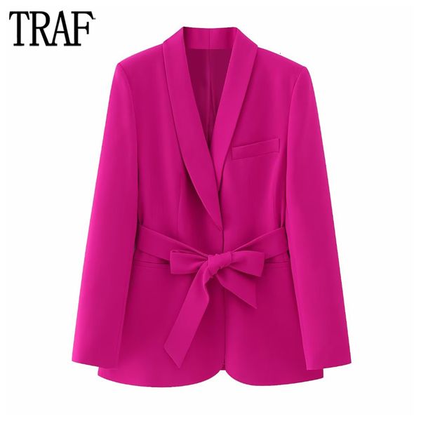 women s suits blazers traf fuchsia tuxedo woman belt button jacket long sleeve straight for streetwear 230407, White;black
women s suits blazers traf fuchsia tuxedo woman belt button jacket long sleeve straight for streetwear 230407, White;black