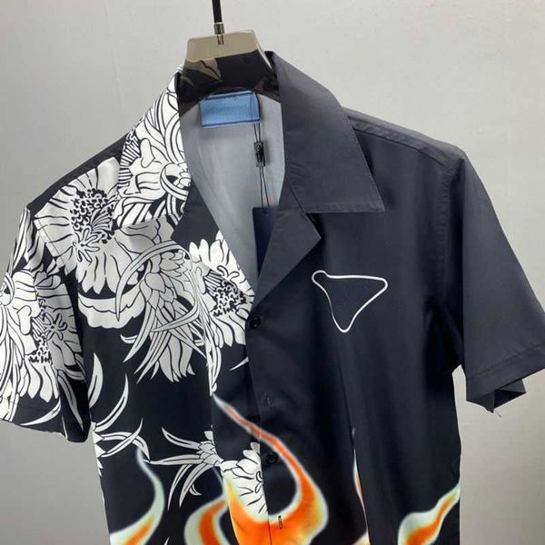 men's casual shirts american hip hop shirt designer casual shirts flame print pattern tee silk short sleeve men women oversize cardigan, White;black
men's casual shirts american hip hop shirt designer casual shirts flame print pattern tee silk short sleeve men women oversize cardigan, White;black