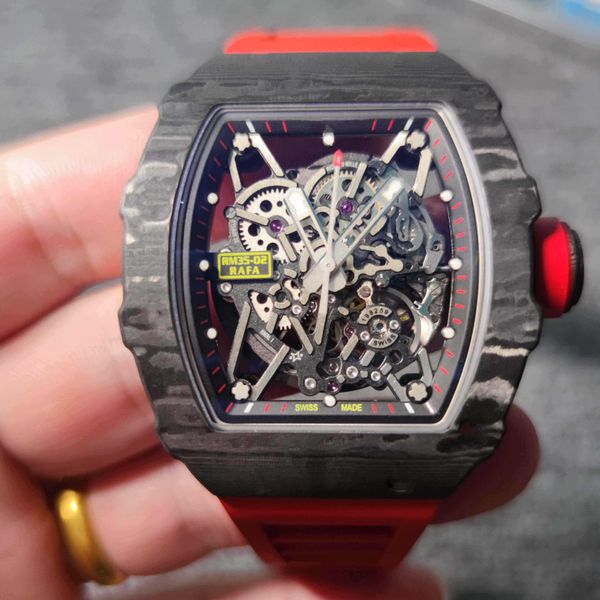 2023 new luxury men's watch 35-02 ntpt carbon fiber case integrated automatic movement sapphire glass waterproof rubbe strap, Slivery;brown
2023 new luxury men's watch 35-02 ntpt carbon fiber case integrated automatic movement sapphire glass waterproof rubbe strap, Slivery;brown