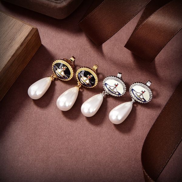 designer trend stud earrings vivian luxury women fashion jewelry earing metal pearl earring cjeweler westwood woman 34dsewdsdwsd, Golden;silver
designer trend stud earrings vivian luxury women fashion jewelry earing metal pearl earring cjeweler westwood woman 34dsewdsdwsd, Golden;silver