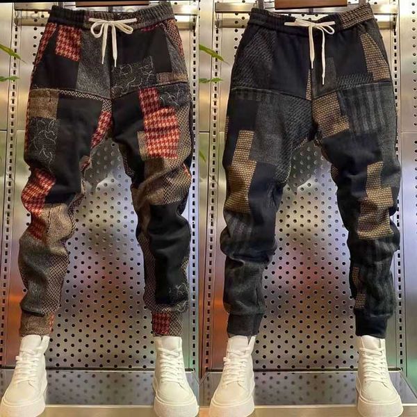 men's pants plush wool 2022 new men's summer winter six pocket small foot casual trousers elastic harem trousers loose baggy pants, Black
men's pants plush wool 2022 new men's summer winter six pocket small foot casual trousers elastic harem trousers loose baggy pants, Black