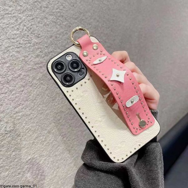 Image of Soft Designer LU Leather Holder Kickstand Phone Cases for iPhone 14 13 12 11 Pro max 14pro 14plus 13pro 12pro 11pro X XR XS Plus Purse Cover with Box