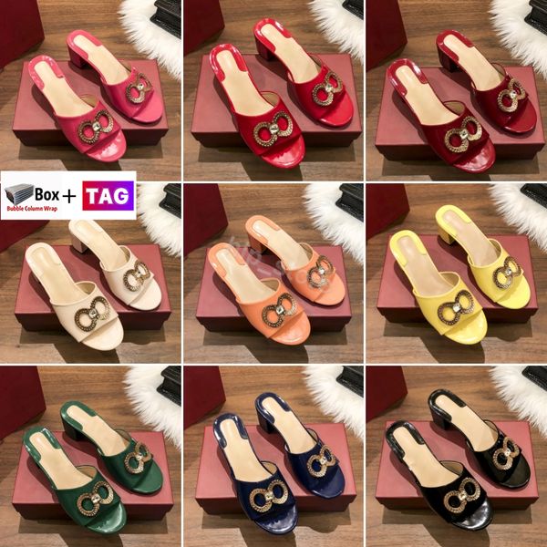 with box luxury women sandals designer crystal embellished heeled slide sandal ladies summer slippers women shoes size 35-42, Black
with box luxury women sandals designer crystal embellished heeled slide sandal ladies summer slippers women shoes size 35-42, Black