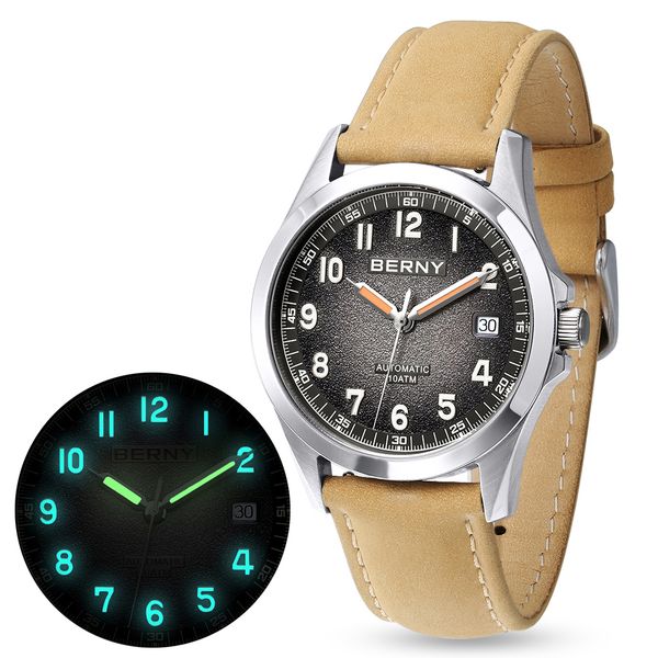 wristwatches berny frosted dial automatic watch men luminous mechanical seagull st2130 wristwatch sapphire luxury waterproof 10atm 230407, Slivery;brown
wristwatches berny frosted dial automatic watch men luminous mechanical seagull st2130 wristwatch sapphire luxury waterproof 10atm 230407, Slivery;brown