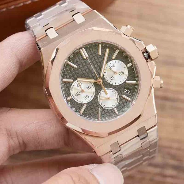 classic mens watches automatic quartz movement 42mm fashion business wristwatches montre de luxe gifts for men rose gold wristwatch11, Slivery;brown
classic mens watches automatic quartz movement 42mm fashion business wristwatches montre de luxe gifts for men rose gold wristwatch11, Slivery;brown