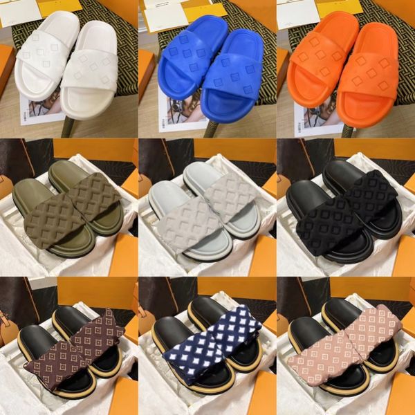 2023 designers pool pillow women sandals slipper side sunset flat comfort mules padded front strap slippers fashionable easy-to-wear style s, Black
2023 designers pool pillow women sandals slipper side sunset flat comfort mules padded front strap slippers fashionable easy-to-wear style s, Black