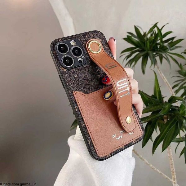 Image of Leather Card Designer Holder Wallet Kickstand Phone Cases for iPhone 15 14 13 12 11 Pro max Hi Quality 18 17 16 15pro 14pro 13pro 12pro X XS 7 8 Plus Purse Cover with Box