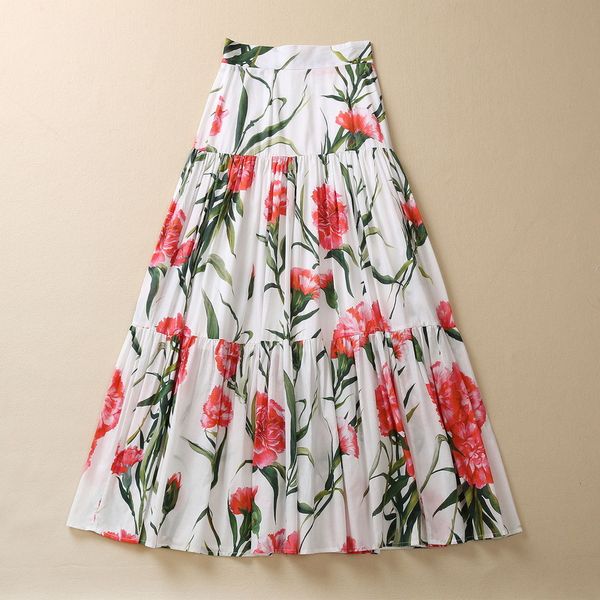 skirts european and american women's clothes 2023 spring new carnation print fashion cotton skirt, Black
skirts european and american women's clothes 2023 spring new carnation print fashion cotton skirt, Black