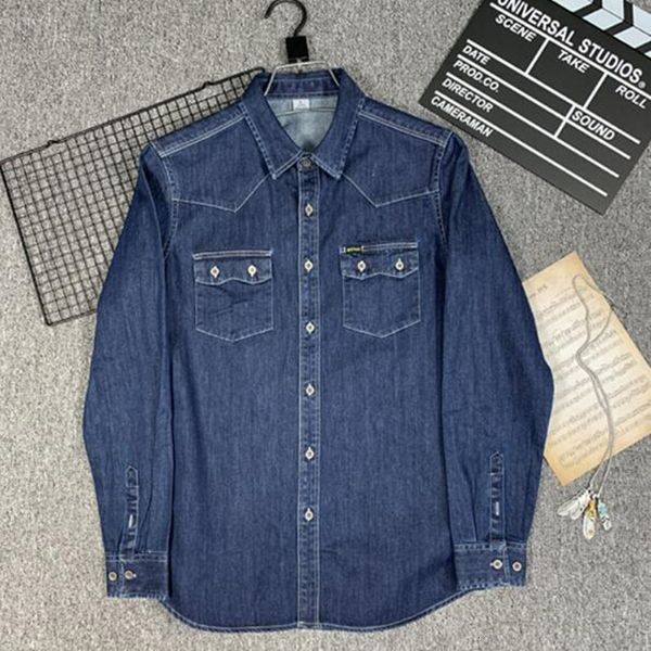 men's casual shirts spring and autumn men's denim shirt long sleeved soft cotton double pocket ultra thin denim shirt 230408, White;black
men's casual shirts spring and autumn men's denim shirt long sleeved soft cotton double pocket ultra thin denim shirt 230408, White;black