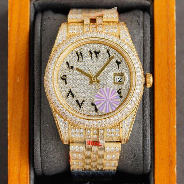 full diamonds mens watch 41mm automatic mechanical watches sapphire waterproof fashion business wristwatch montre de luxe11, Slivery;brown
full diamonds mens watch 41mm automatic mechanical watches sapphire waterproof fashion business wristwatch montre de luxe11, Slivery;brown