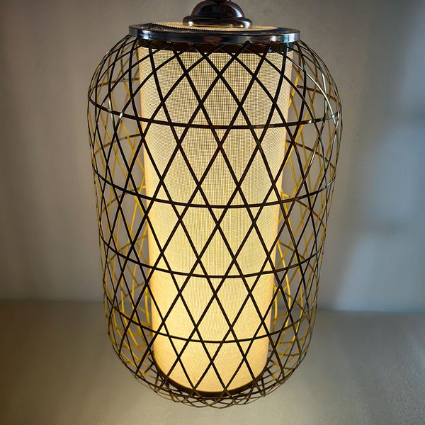 

Stainless Steel Lantern Pure Hand Weaving Customized Chinese Decorative Lamp Pendant Outdoor Ancient Style Simple Craft lamp