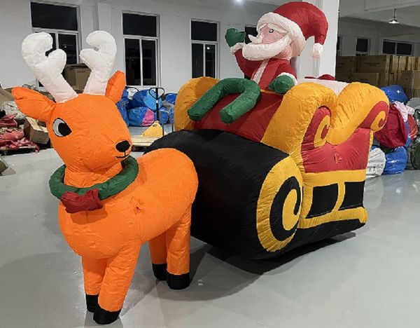 Image of Advertising type 8mH(26.2ft) giant inflatable santa claus Climbing Wall mall entrance Santa claus model for christmas decoration -05