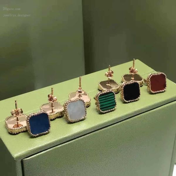 designer bracelets fashion earrings clover stainless earring simple design for woman classic 5 color with box, Golden;silver
designer bracelets fashion earrings clover stainless earring simple design for woman classic 5 color with box, Golden;silver