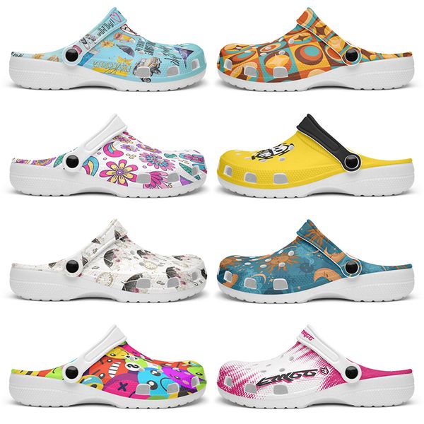 Customized Glossy beautiful clean fashion beautiful Diy shoes for men and women's indoor slippers 88801