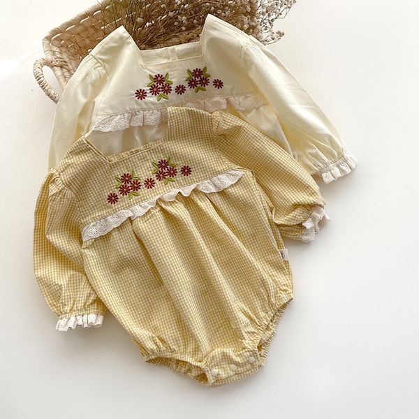 rompers spring and autumn 0-24m baby girls' bodysuit cotton long sleeve plaid embroidery children's clothing preschool girls', Blue
rompers spring and autumn 0-24m baby girls' bodysuit cotton long sleeve plaid embroidery children's clothing preschool girls', Blue