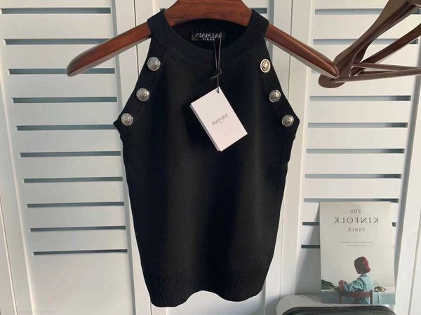 designer luxury coats ss balman spring and summer new product bal jacquard letter slim fitting vest suspender women's tshirt ins classi, Black;white
designer luxury coats ss balman spring and summer new product bal jacquard letter slim fitting vest suspender women's tshirt ins classi, Black;white