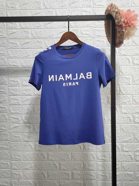 designer luxury coats spring summer new star same balman shoulder button bronzing letter cotton short sleeve tshirt lovers classic print xan, Black;white
designer luxury coats spring summer new star same balman shoulder button bronzing letter cotton short sleeve tshirt lovers classic print xan, Black;white