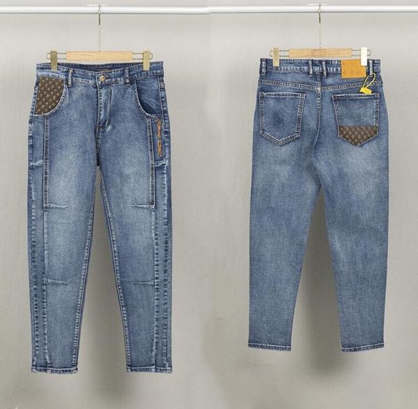 23ss new men's jeans street hip hop fashion hole brand designer jeans denim straight biker skinny jean pencil pants, Blue
23ss new men's jeans street hip hop fashion hole brand designer jeans denim straight biker skinny jean pencil pants, Blue
