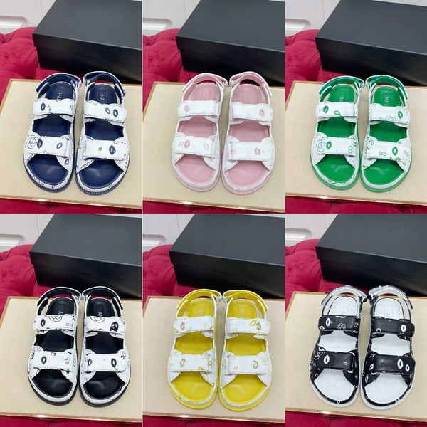 dad sandals grandad famous sandals genuine leather quilted buckle c caviar luxury chain women slippers crystal calf platform summer beach sl, Black
dad sandals grandad famous sandals genuine leather quilted buckle c caviar luxury chain women slippers crystal calf platform summer beach sl, Black