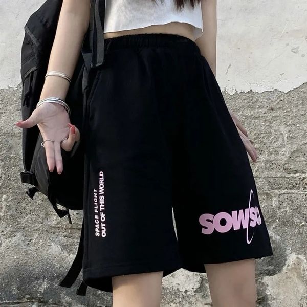 womens shorts summer clothing fashion shorts casual oversized letter printed elastic waist hiphop korean street 230408, White;black
womens shorts summer clothing fashion shorts casual oversized letter printed elastic waist hiphop korean street 230408, White;black