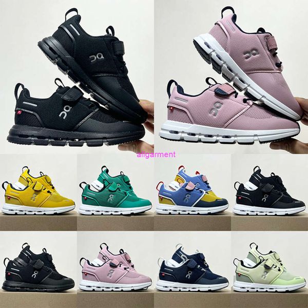 

2023 on Cloud Kids Shoes Sports Outdoor Athletic UNC Black Children White Boys Girls Casual Fashion Kid Walking Toddler Sneakers Size 26-37, Red