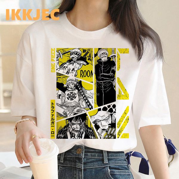 womens tshirt trafalgar law tshirt womens japan kawaii casual y2k dress white 230408