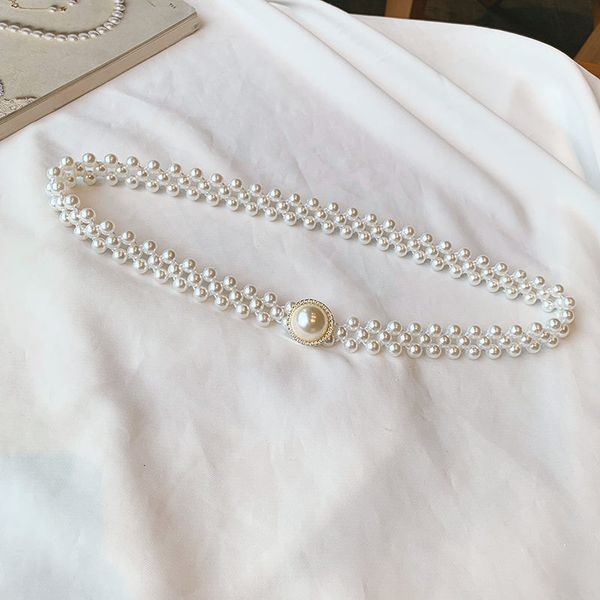belts large pearl waist chain womens elastic belt with diamond decoration allmatch skirt fashion casual luxury design girdle gothic 230407, Black;brown
belts large pearl waist chain womens elastic belt with diamond decoration allmatch skirt fashion casual luxury design girdle gothic 230407, Black;brown