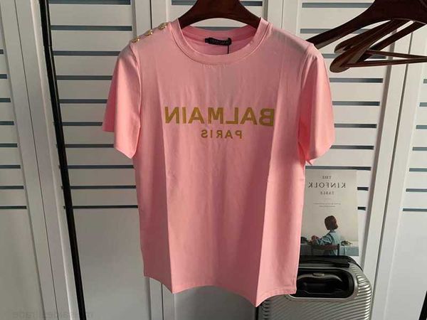 designer luxury coats ss spring summer new bal cotton loose letter gold button pullover tshirt ins couple classic print dress 3mgchrwp e3bm, Black;white 
designer luxury coats ss spring summer new bal cotton loose letter gold button pullover tshirt ins couple classic print dress 3mgchrwp e3bm, Black;white