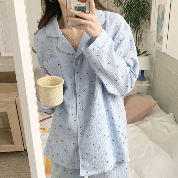 women's sleepwear pajama set women's fashion comfortable lace work single breast cotton loose fragmented print pajamas long sleeve, Black;red
women's sleepwear pajama set women's fashion comfortable lace work single breast cotton loose fragmented print pajamas long sleeve, Black;red