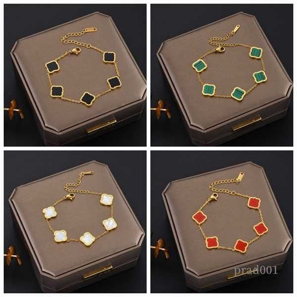 classic design colorful clover charm bracelet 18k gold stainless steel jewelry for women gift, Golden;silver
classic design colorful clover charm bracelet 18k gold stainless steel jewelry for women gift, Golden;silver